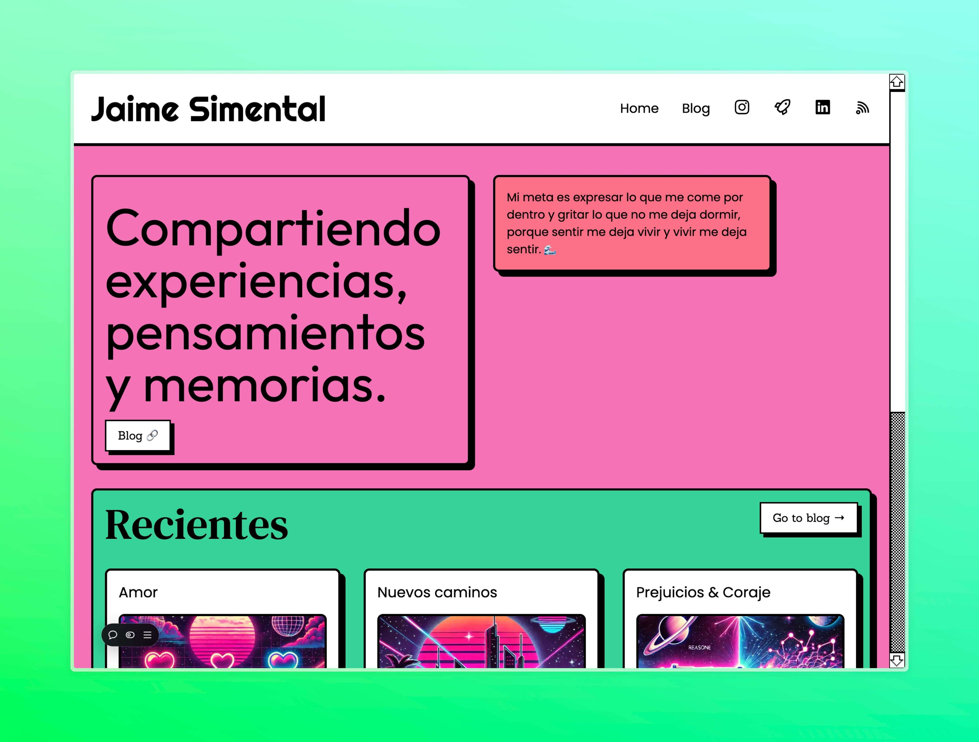An image of the Blog project.