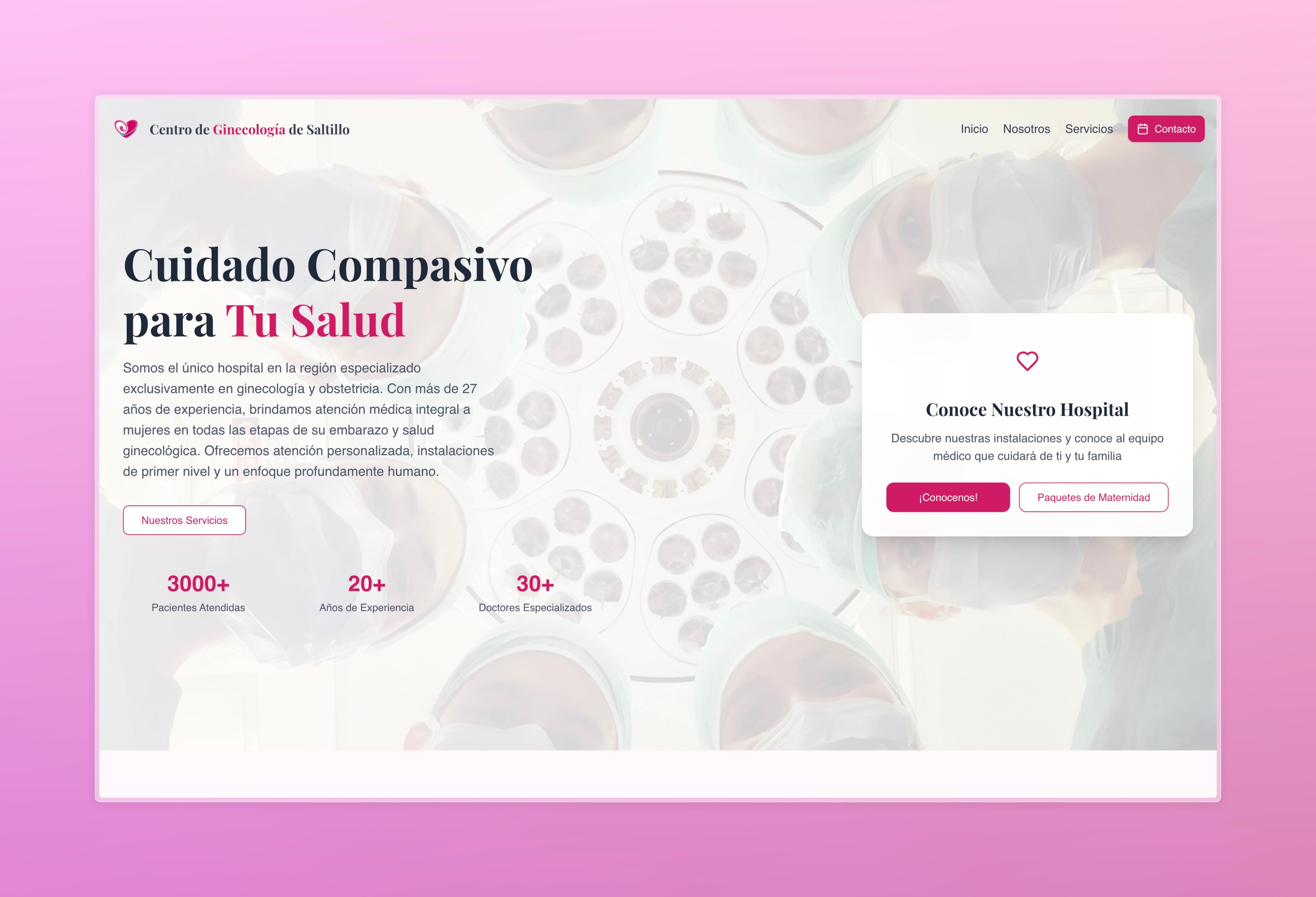 An image of the Centro de Ginecología Saltillo project.